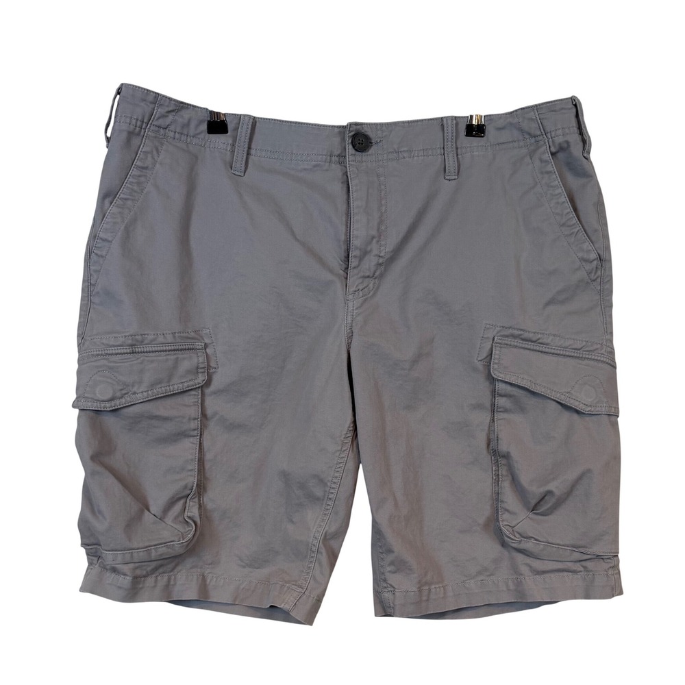 Timberland Mens Gray Relaxed Fit Cargo Shorts Size‎ 38 Gorpcore Utility Tactical